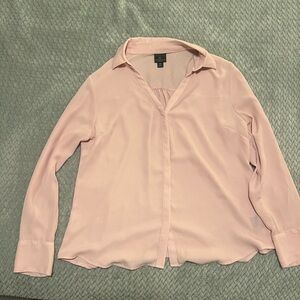Light pink long sleeve blouse